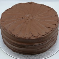 Simply Chocolate Buttercream Textured Cake